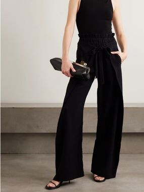 CULT GAIA Naomi crepe wide-leg wrap pants (NET A PORTER)